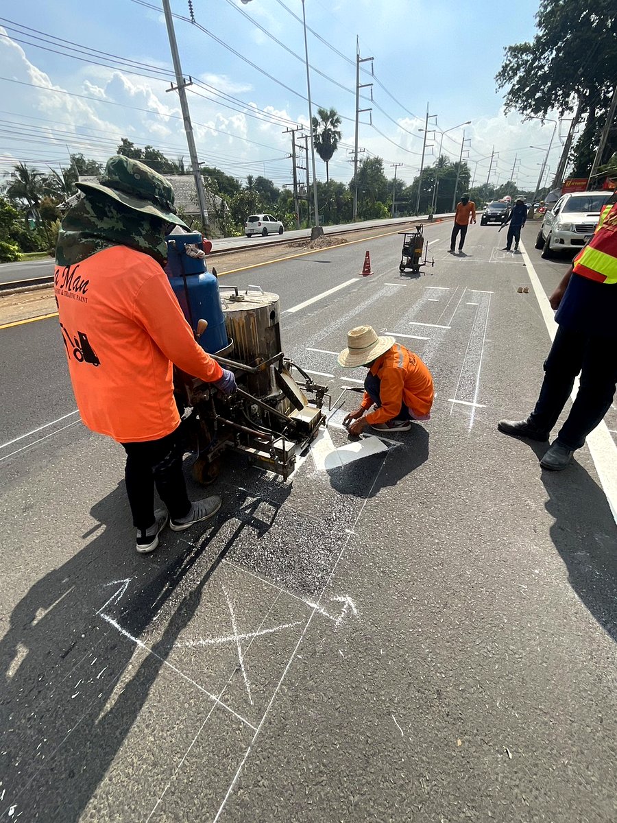 ขั้นตอนการตีเส้นจราจรที่ได้มาตรฐาน มีอะไรบ้าง